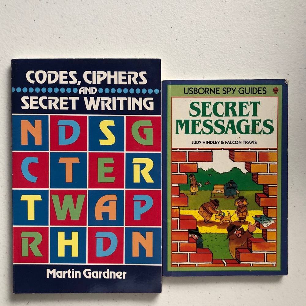 Secret message and code ciphers writing Books